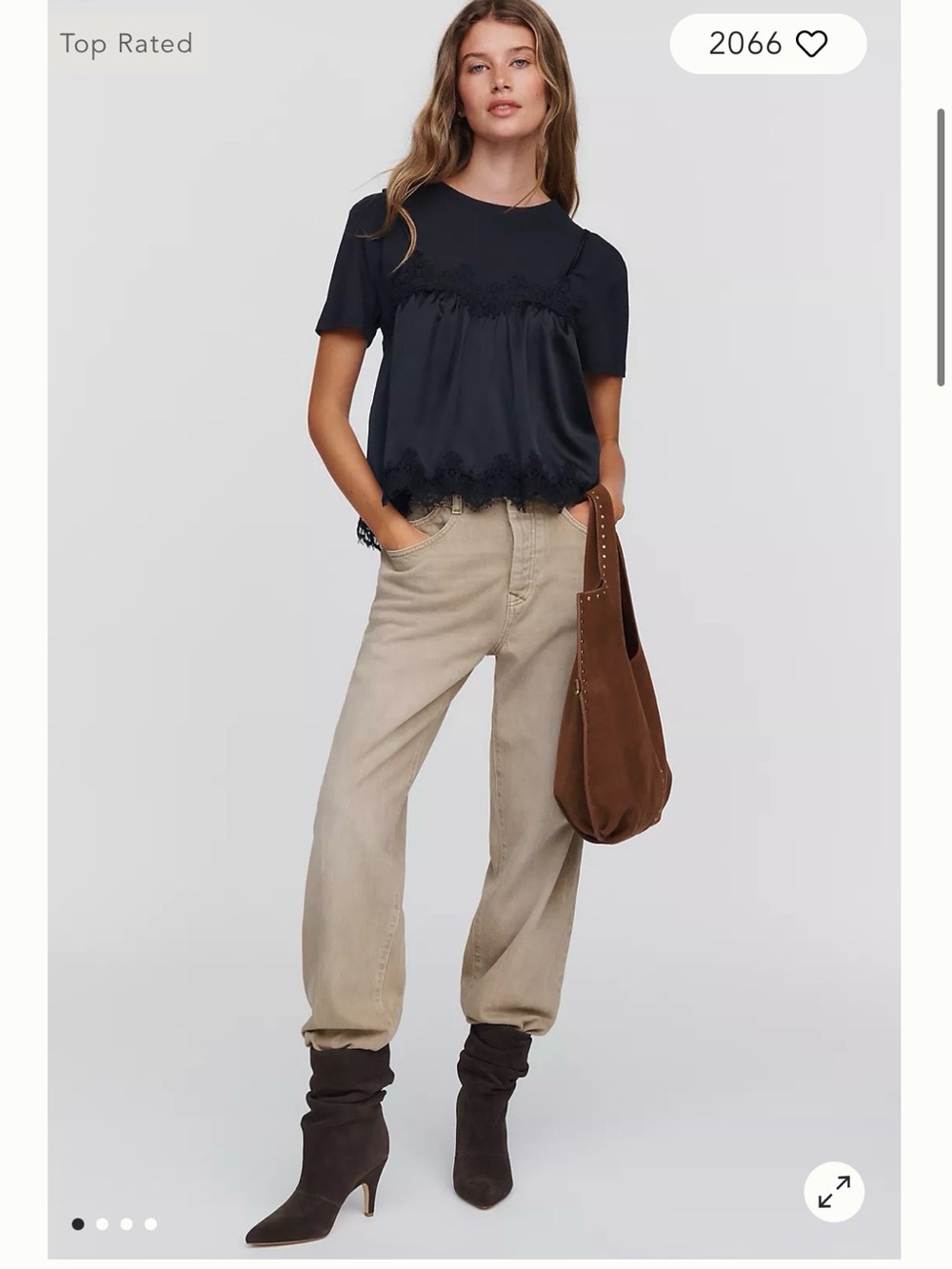 Maeve Layered Twofer Tank Tee - NWT - Large